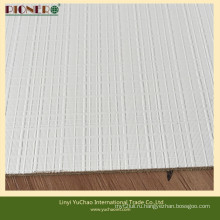 Белый цвет полиэфирной древесины с текстурированной поверхностью